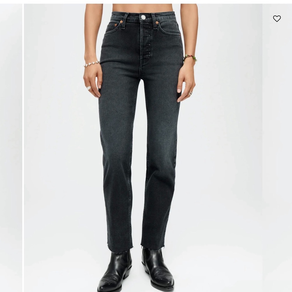 RE/DONE 70s STOVEPIPE Washed Noir